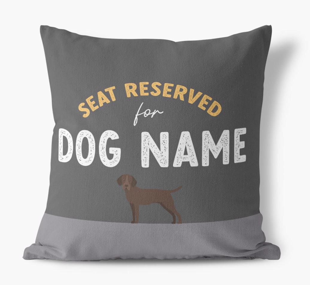 Reserved For: Personalized {breedFullName} Canvas Pillow