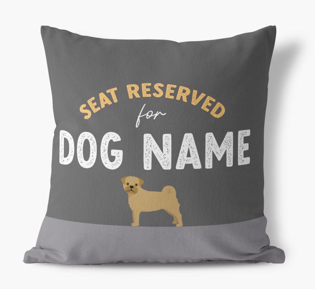 Reserved For: Personalized {breedFullName} Canvas Pillow