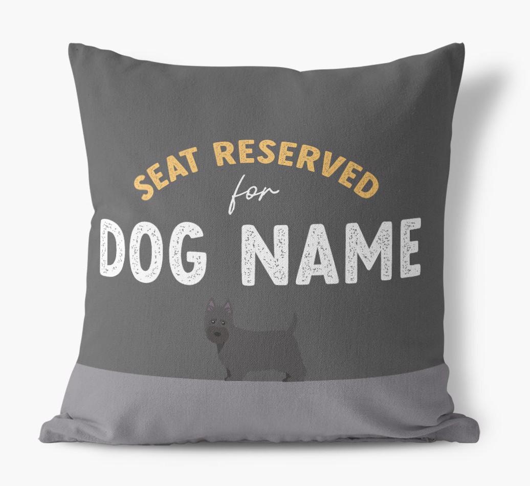 Reserved For: Personalized {breedFullName} Canvas Pillow