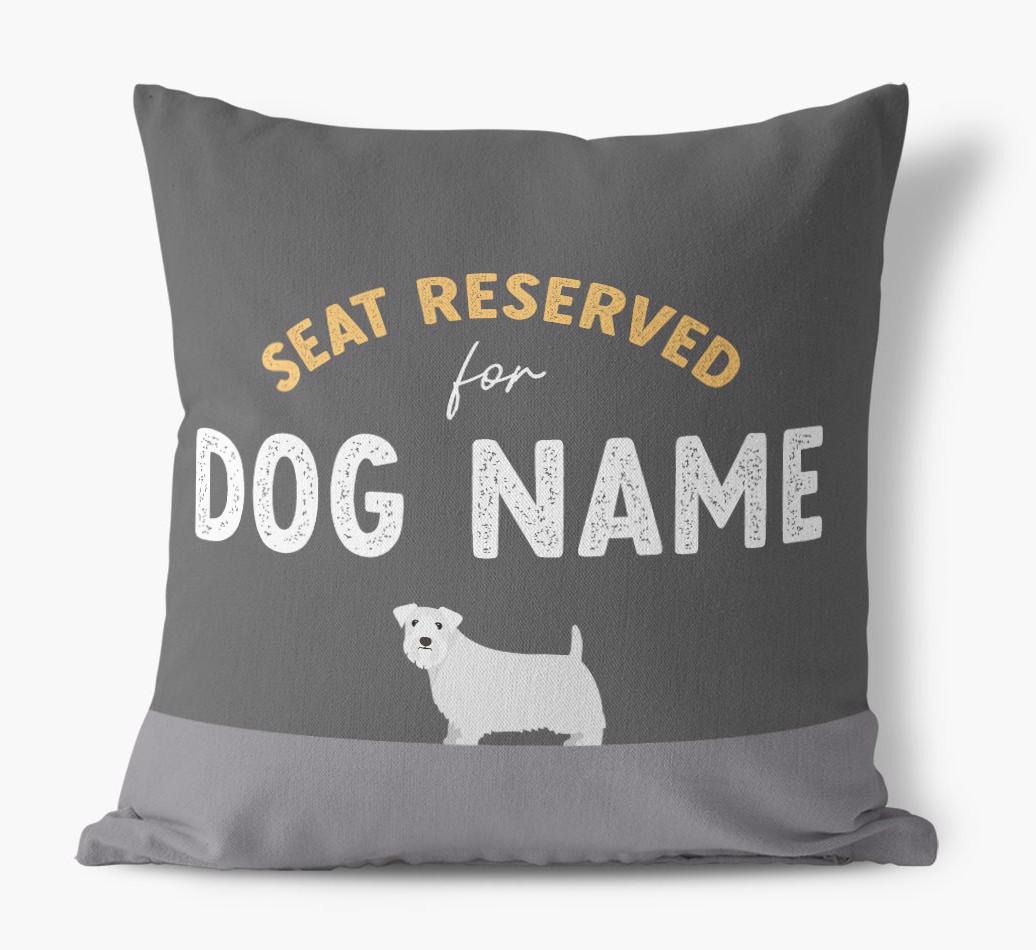 Reserved For: Personalized {breedFullName} Canvas Pillow
