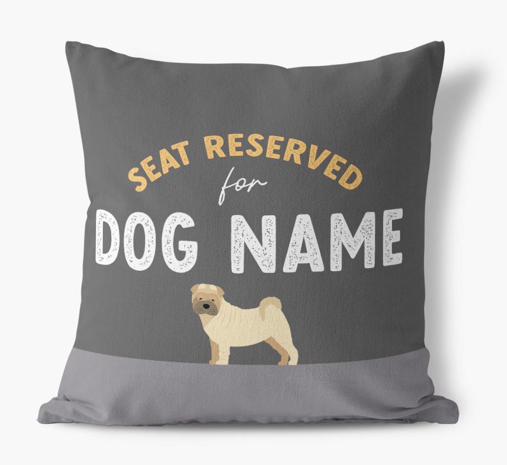Reserved For: Personalized {breedFullName} Canvas Pillow