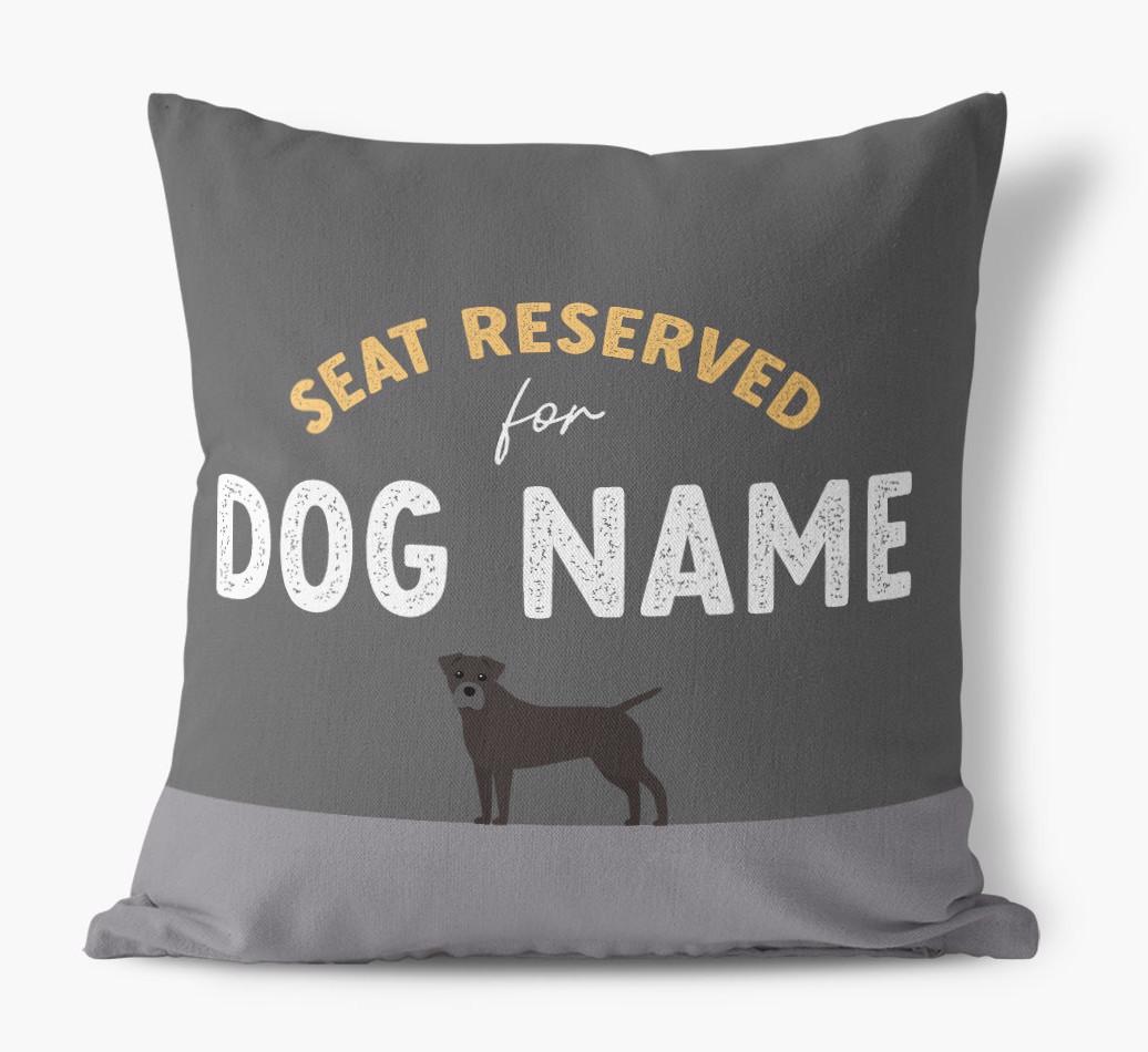 Reserved For: Personalized {breedFullName} Canvas Pillow