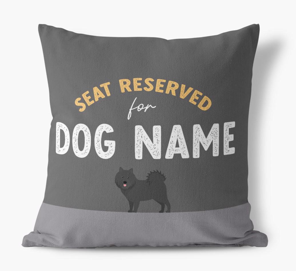 Reserved For: Personalized {breedFullName} Canvas Pillow
