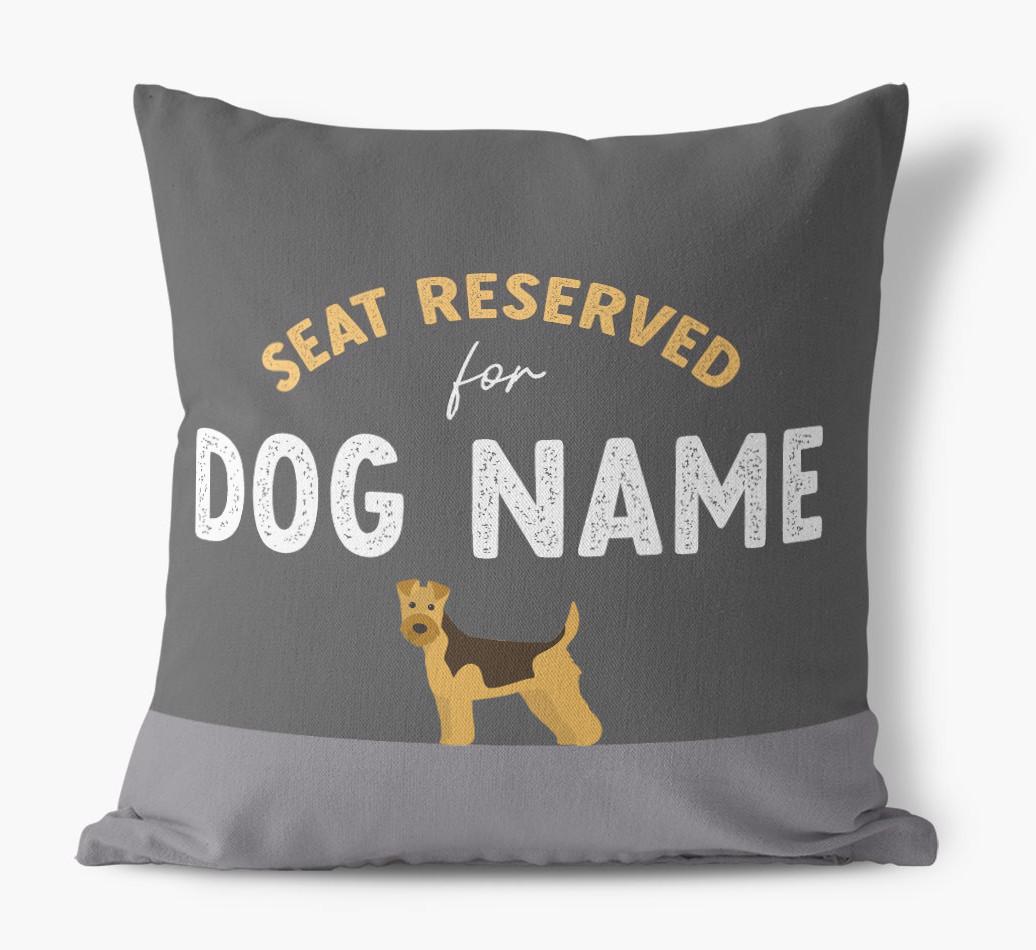Reserved For: Personalized {breedFullName} Canvas Pillow