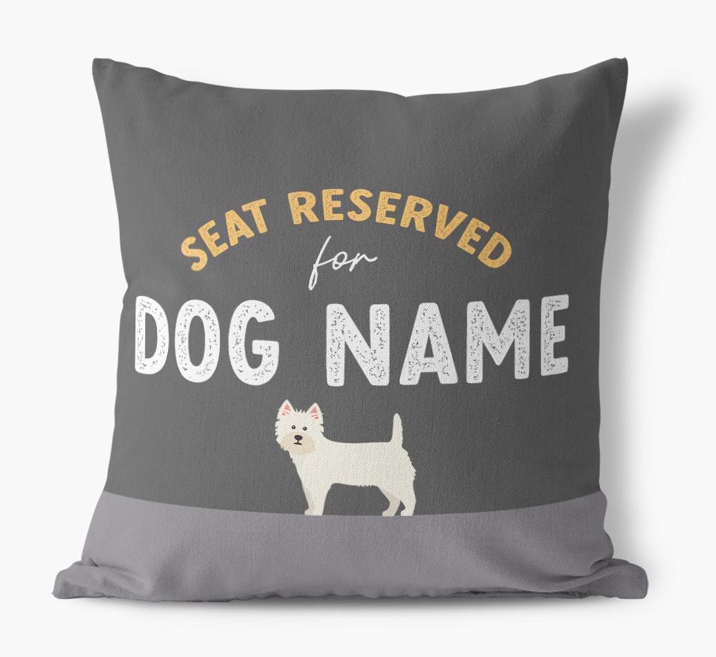 Reserved For: Personalized {breedFullName} Canvas Pillow