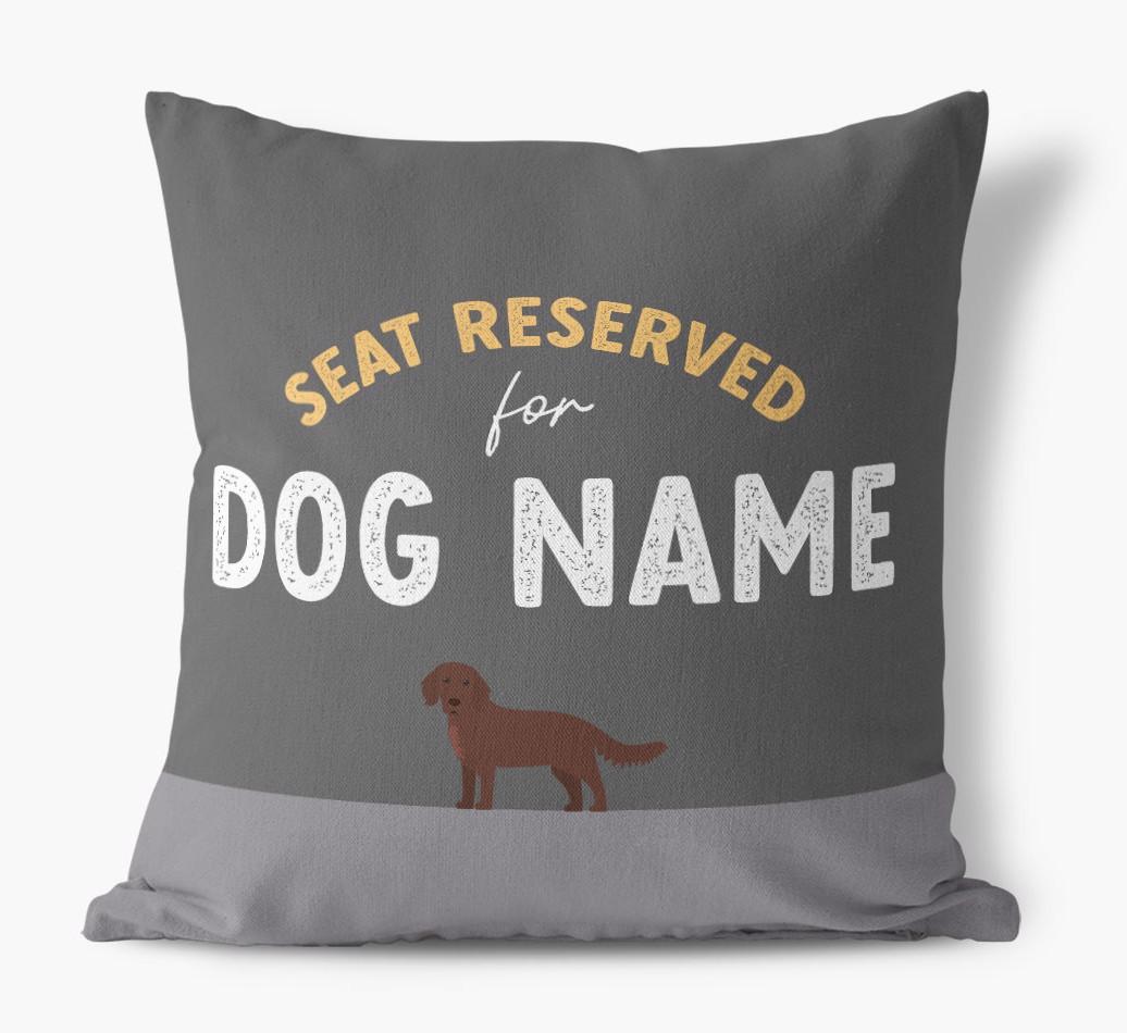 Reserved For: Personalized {breedFullName} Canvas Pillow
