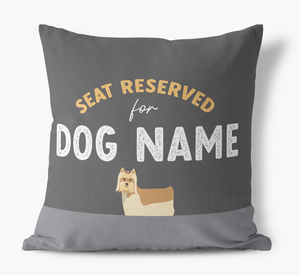 Reserved For: Personalized {breedFullName} Canvas Pillow