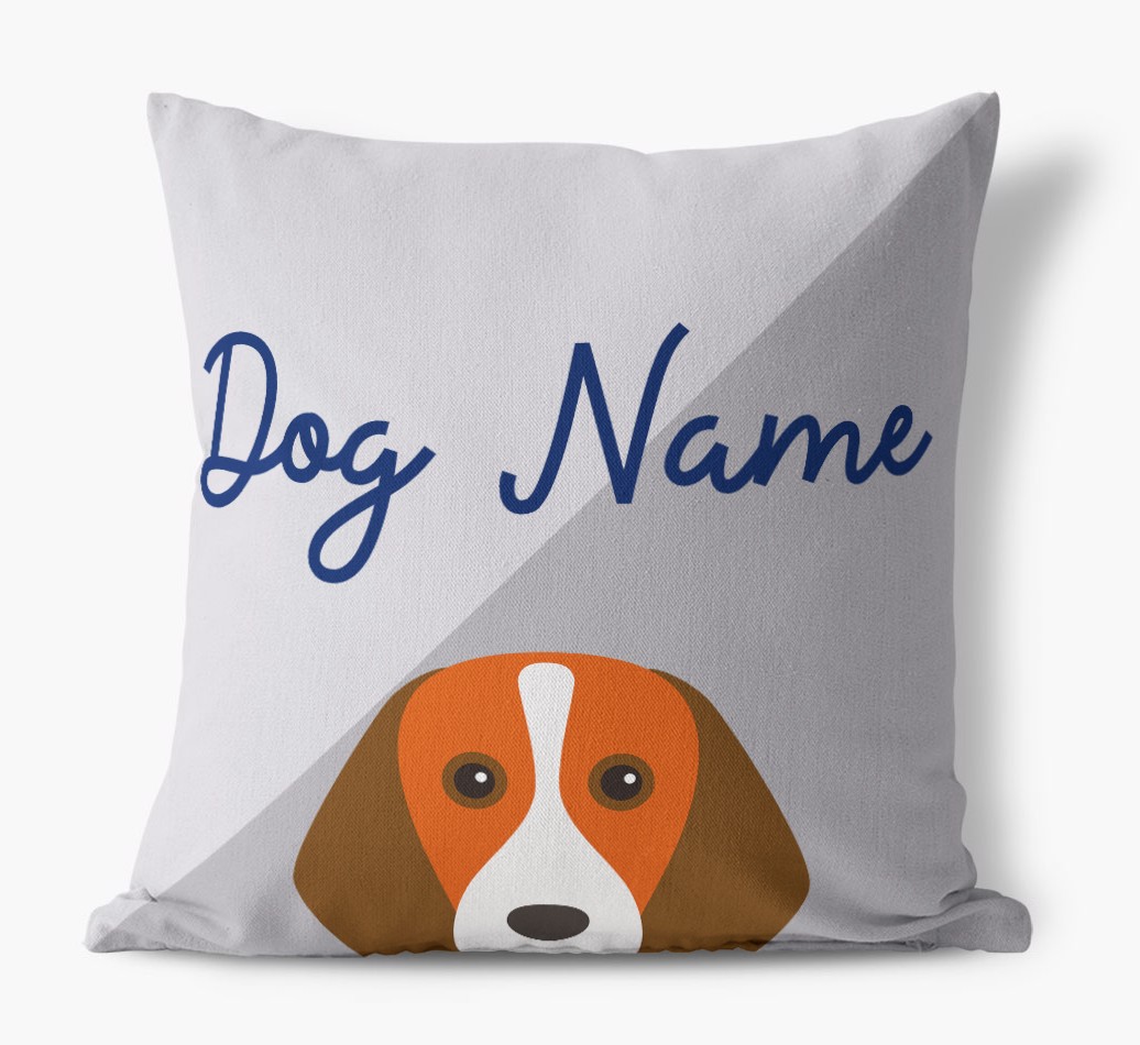 Peeking Name: Personalised {breedFullName} Cushion