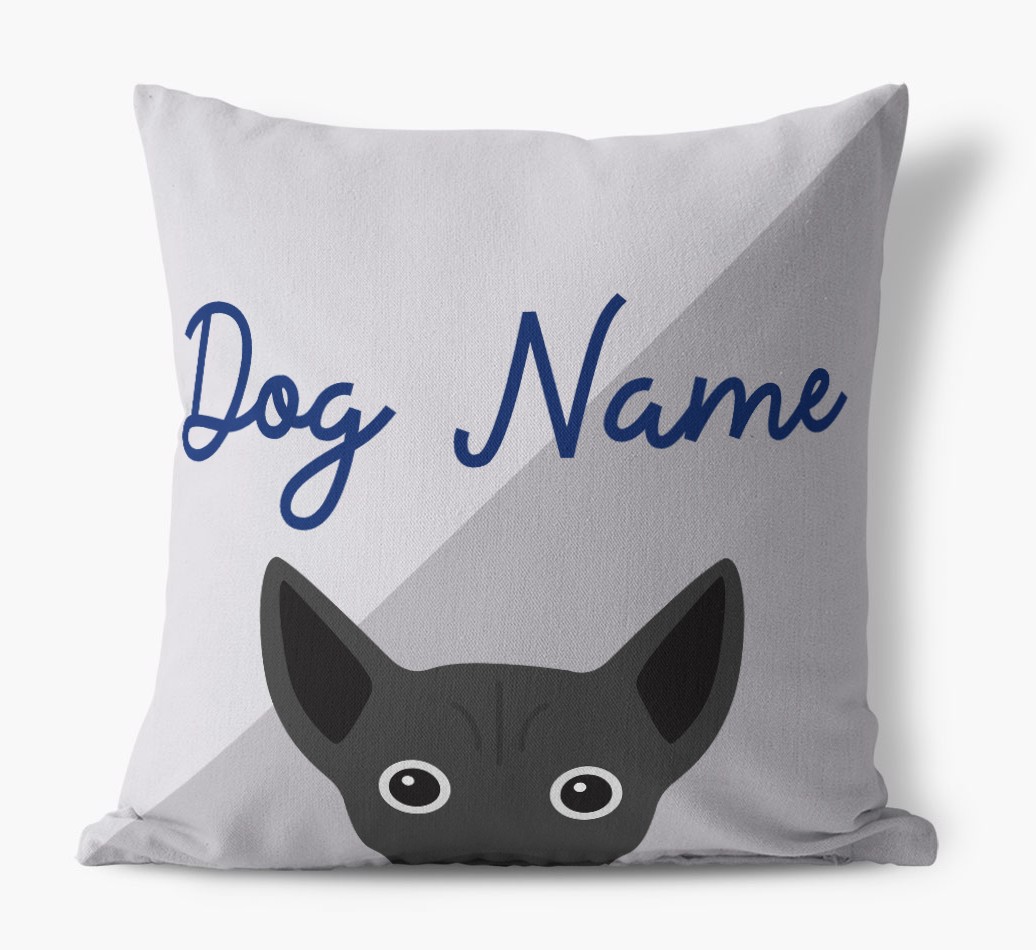Peeking Name: Personalised {breedFullName} Cushion