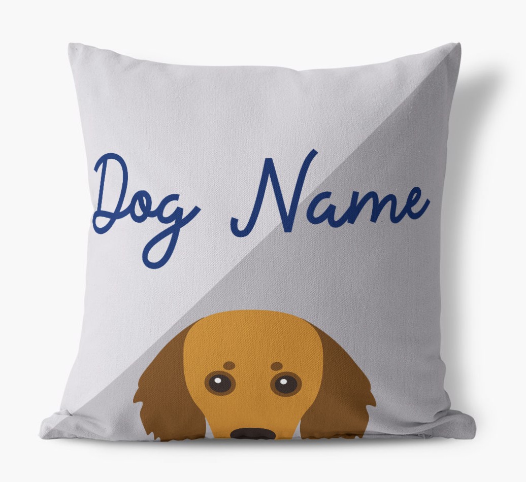 Peeking Name: Personalised {breedFullName} Cushion