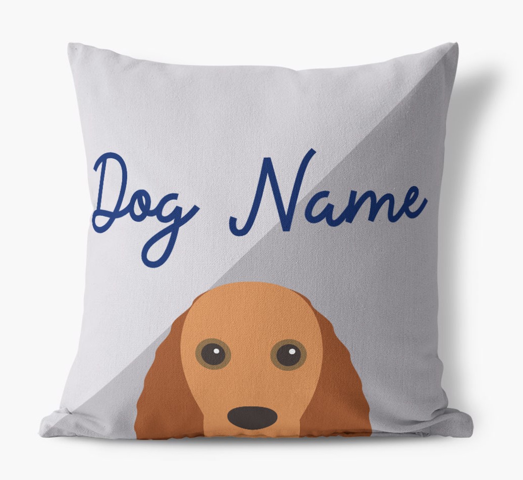 Peeking Name: Personalised {breedFullName} Cushion