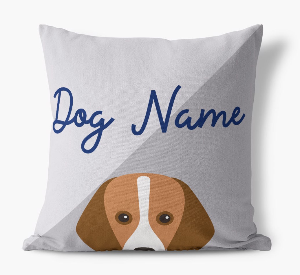 Peeking Name: Personalised {breedFullName} Cushion