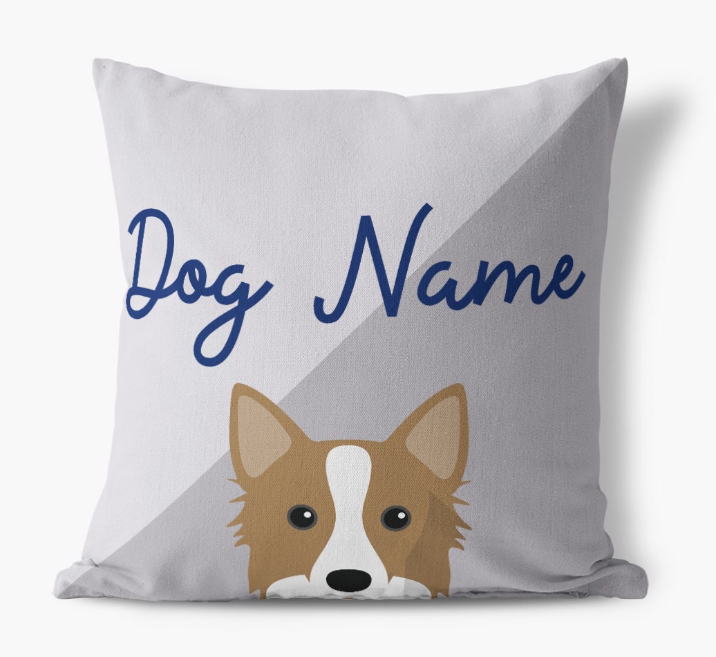 Peeking Name: Personalised {breedFullName} Cushion