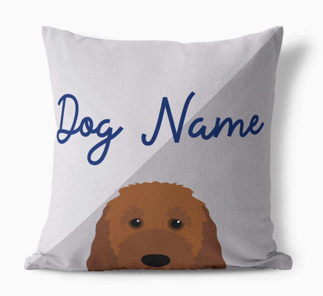 Peeking Name: Personalised {breedFullName} Cushion