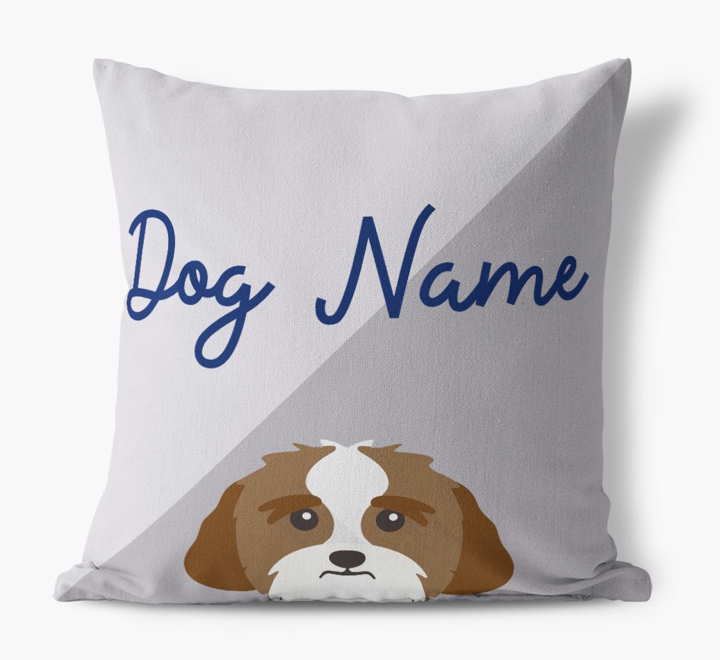 Peeking Name: Personalised {breedFullName} Cushion