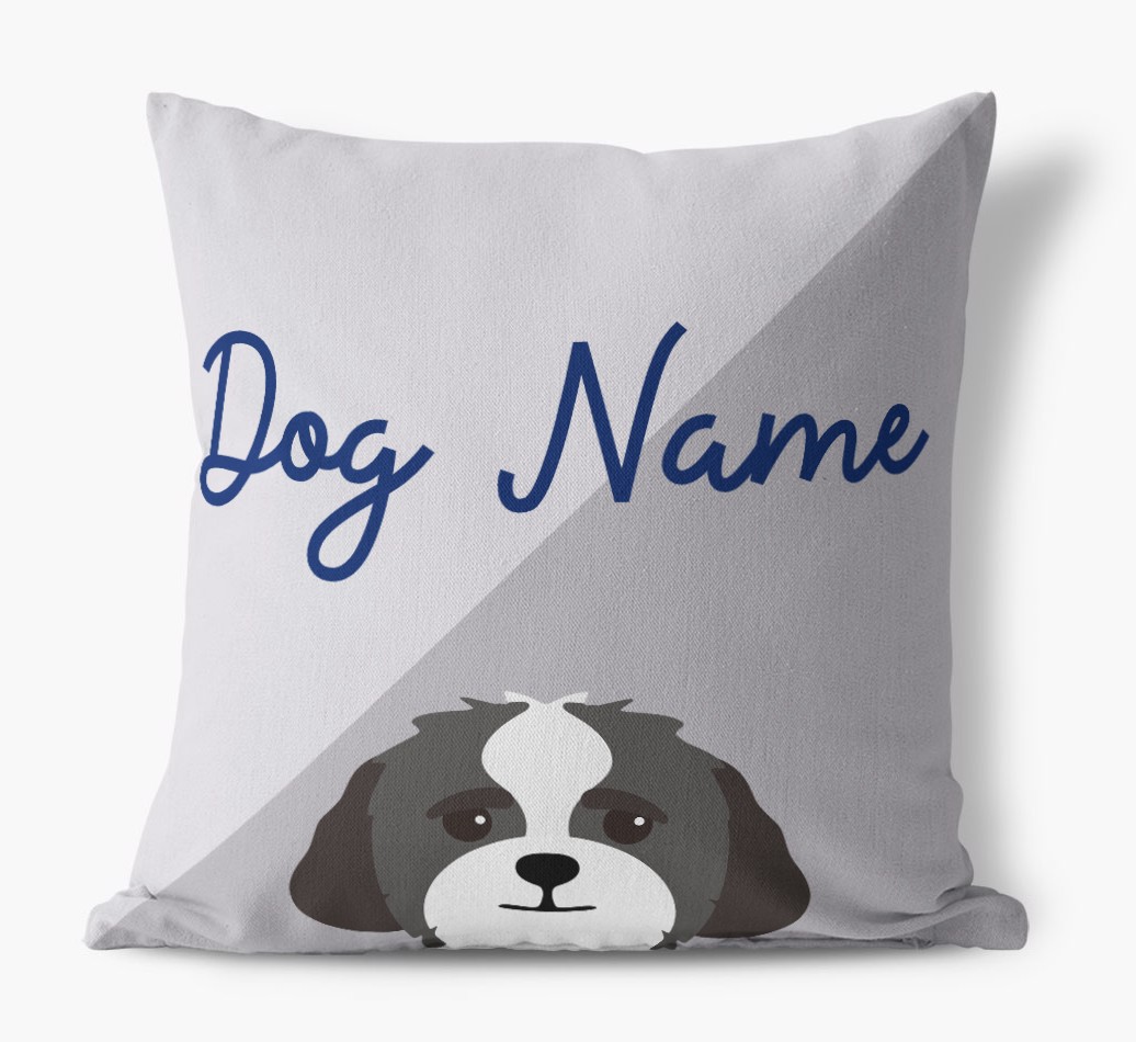 Peeking Name: Personalised {breedFullName} Cushion