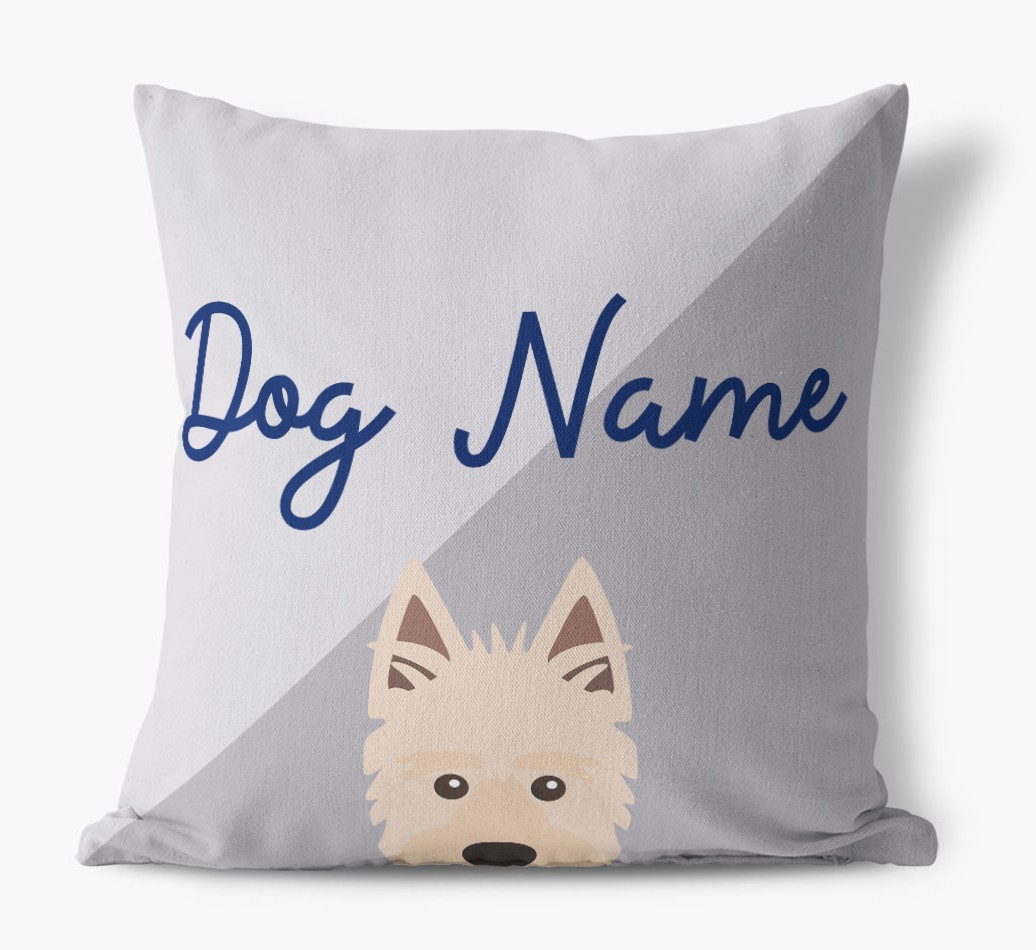 Peeking Name: Personalised {breedFullName} Cushion