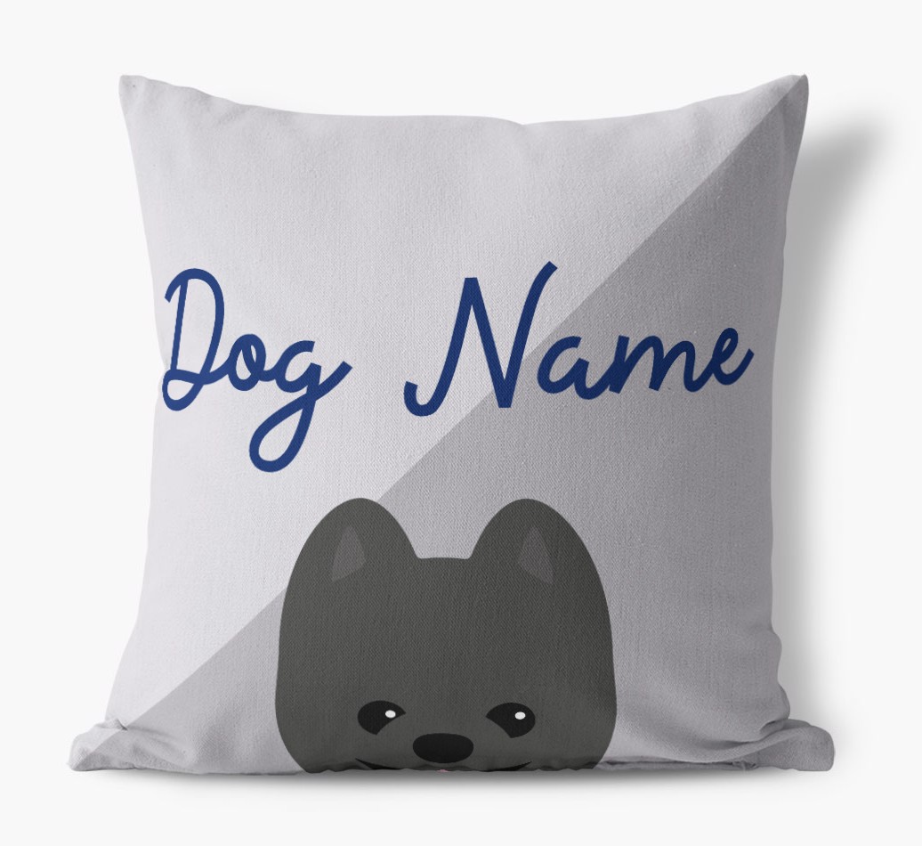 Peeking Name: Personalised {breedFullName} Cushion