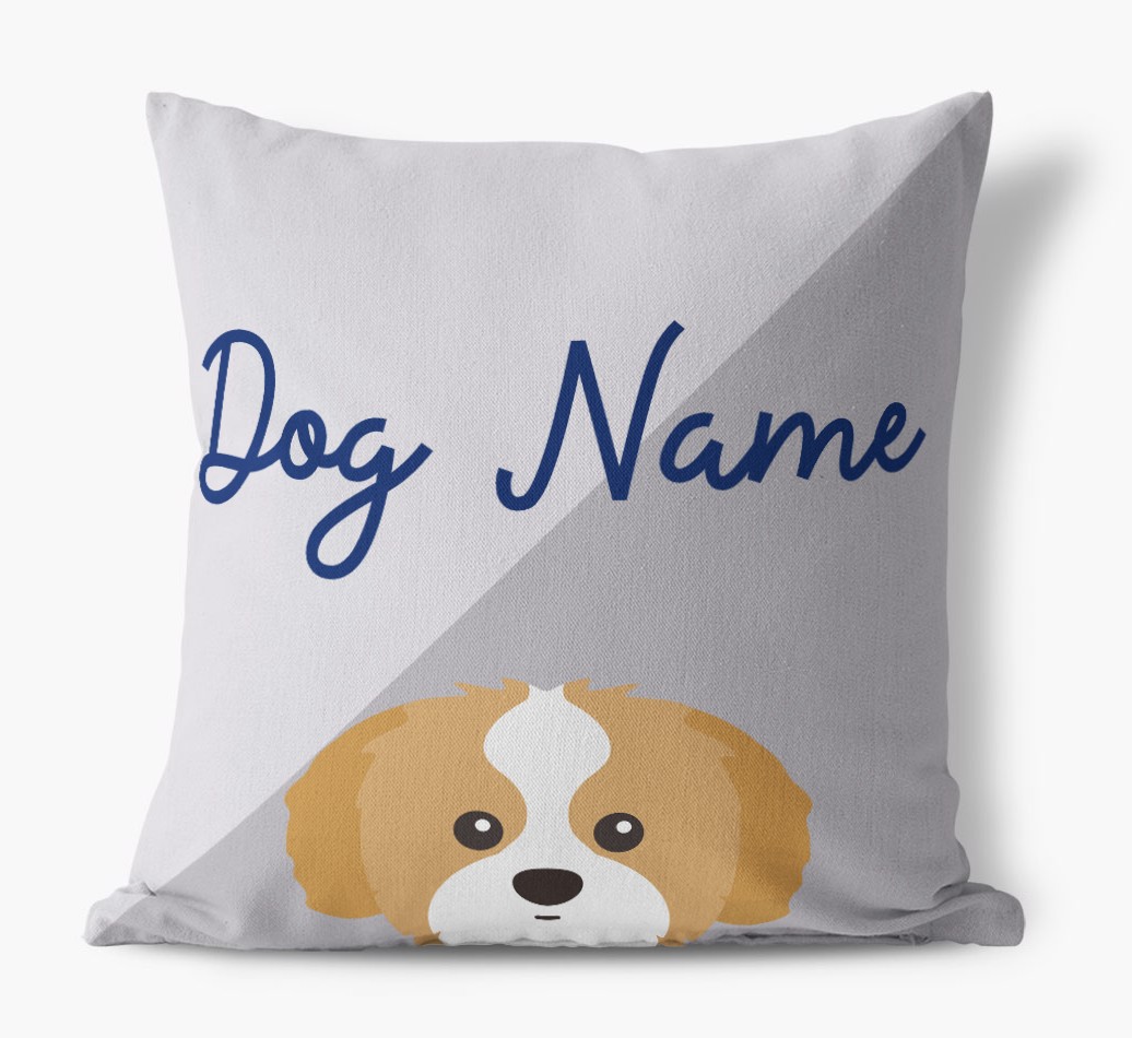 Peeking Name: Personalised {breedFullName} Cushion