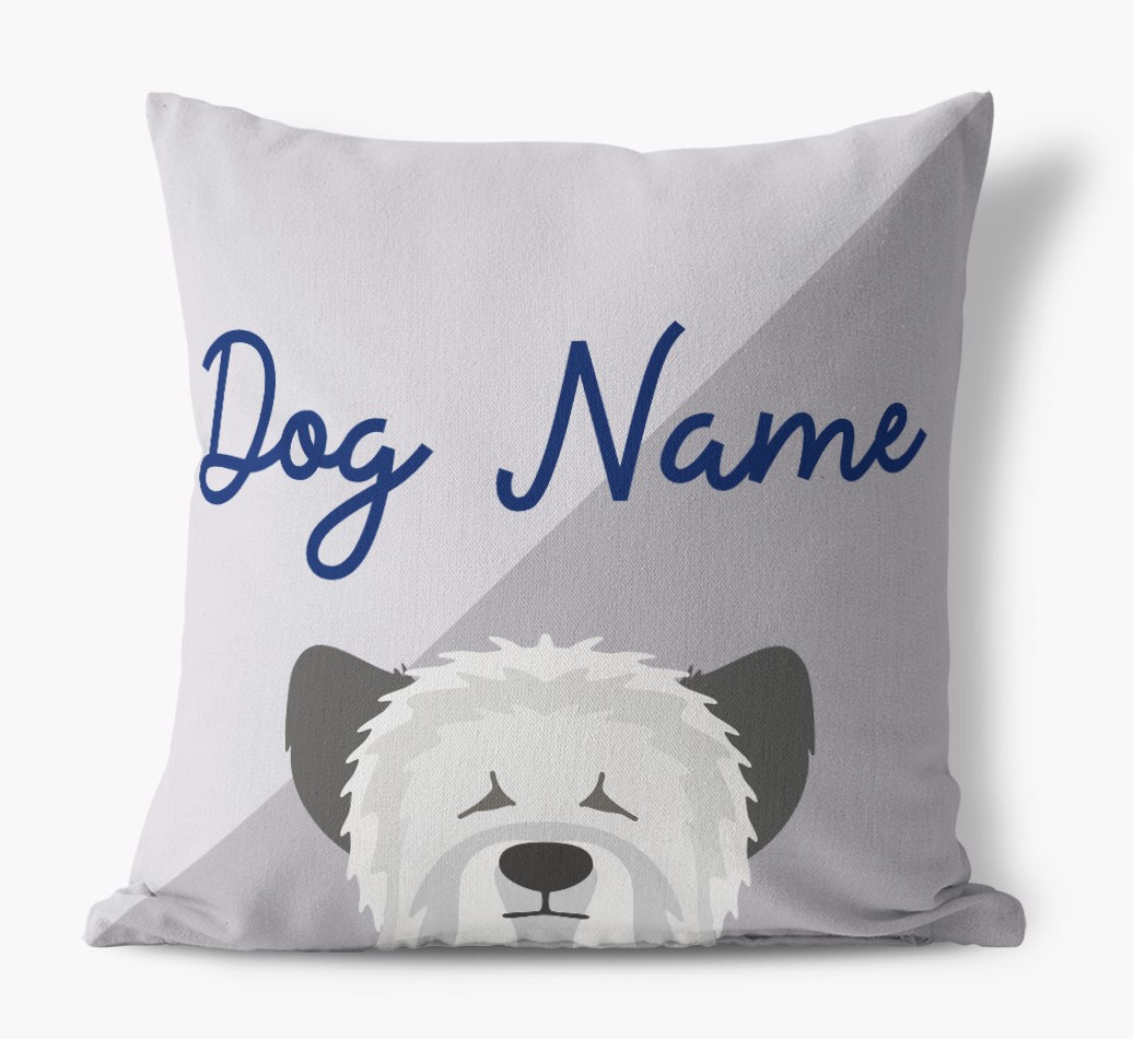 Peeking Name: Personalised {breedFullName} Cushion