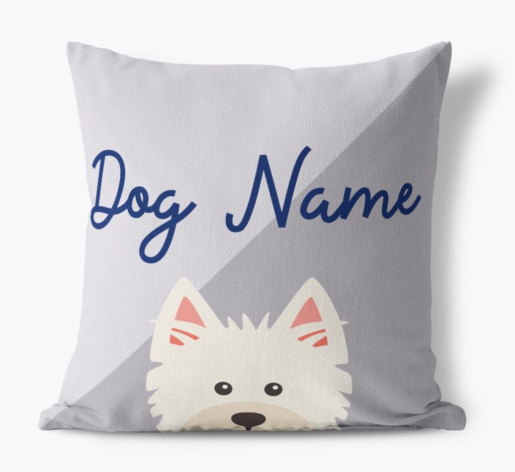 Peeking Name: Personalised {breedFullName} Cushion