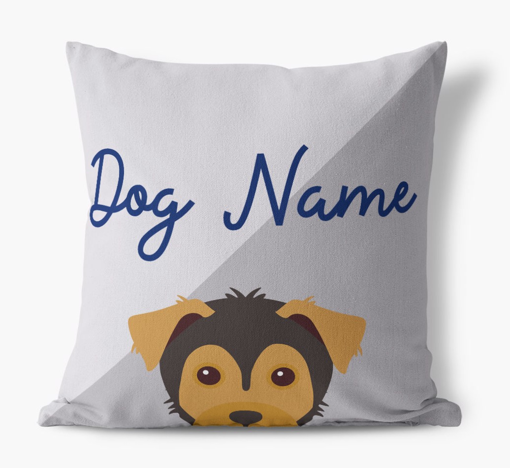 Peeking Name: Personalised {breedFullName} Cushion