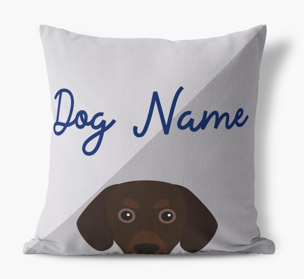 Peeking Name: Personalized {breedFullName} Pillow