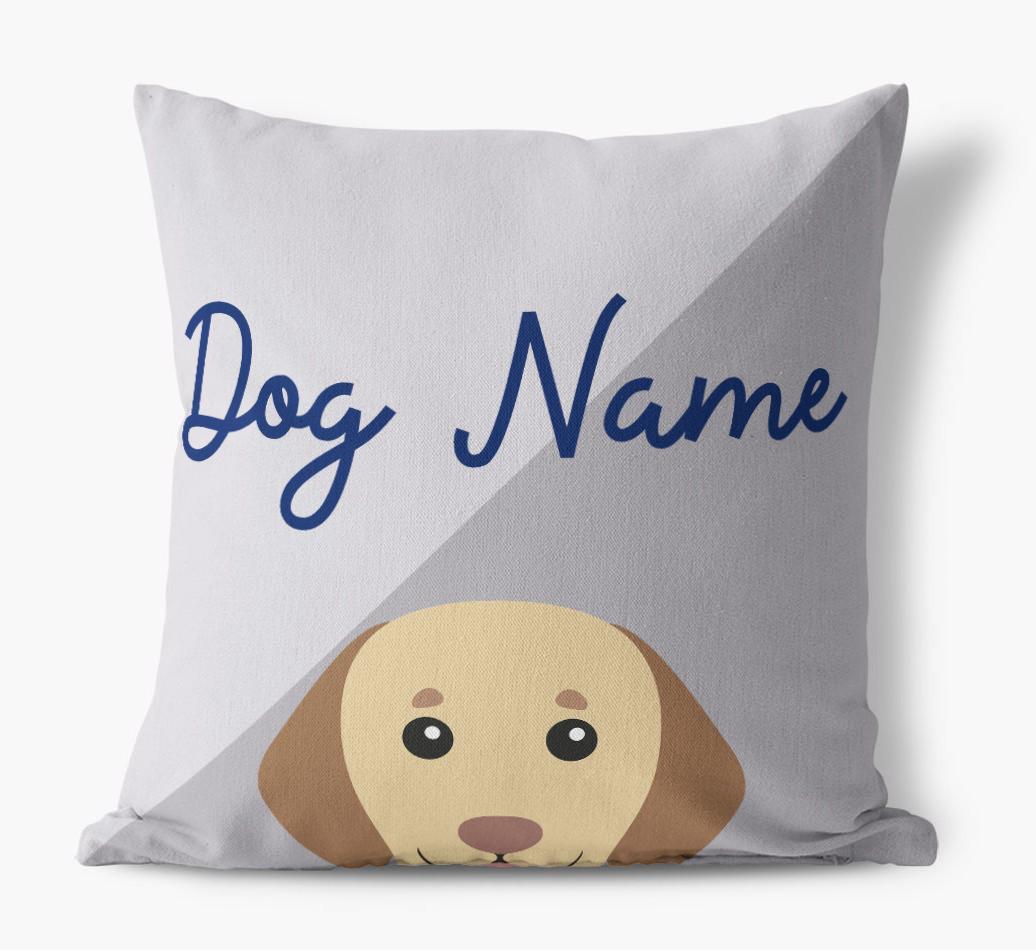 Peeking Name: Personalized {breedFullName} Pillow