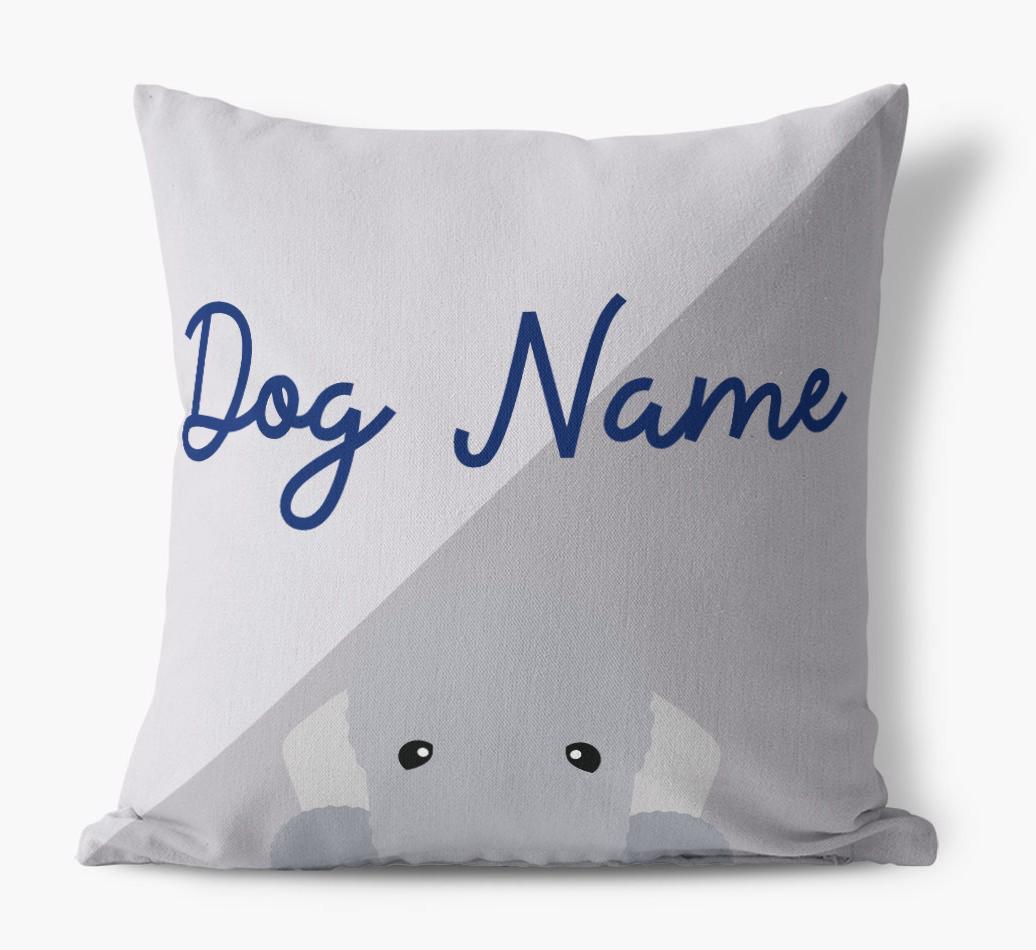 Peeking Name: Personalized {breedFullName} Pillow
