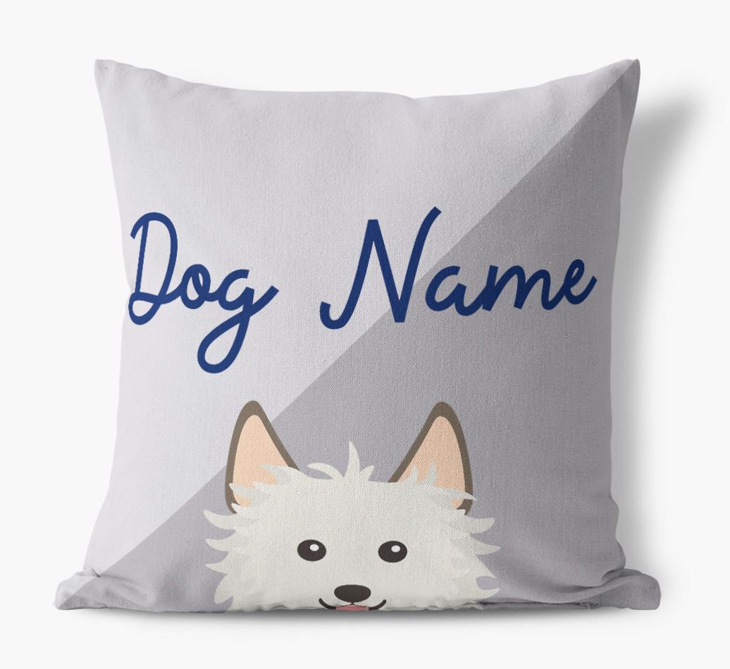 Peeking Name: Personalized {breedFullName} Pillow