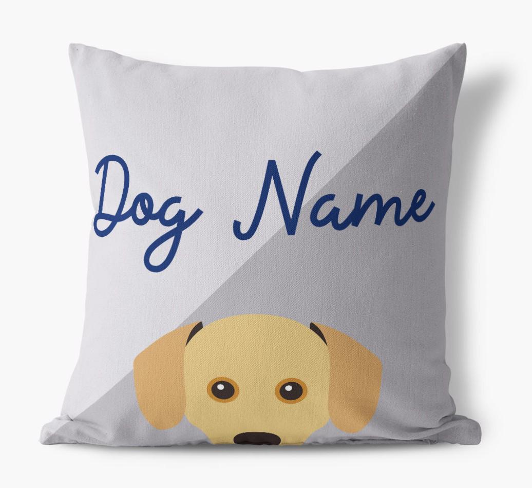 Peeking Name: Personalized {breedFullName} Pillow
