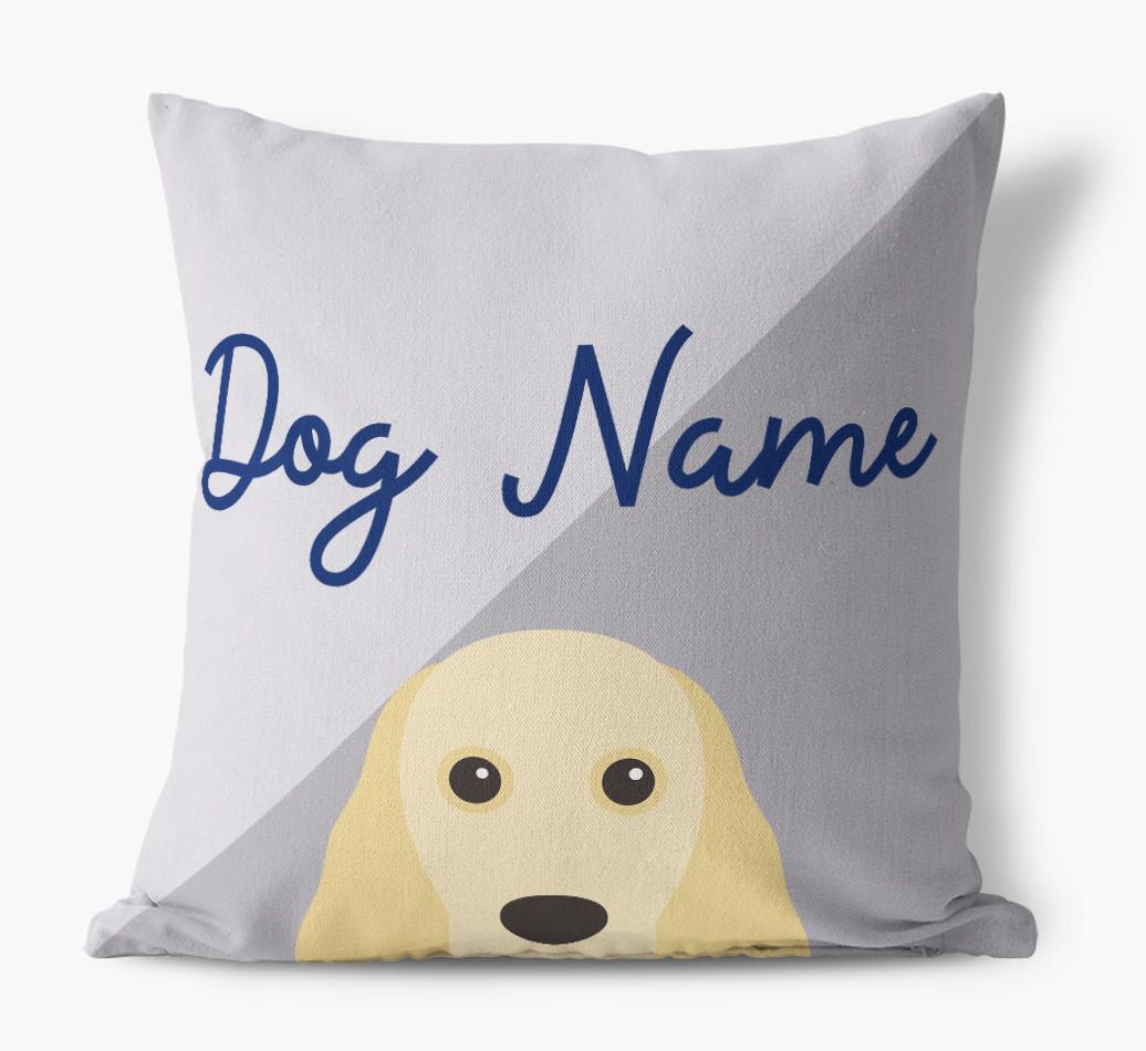 Peeking Name: Personalized {breedFullName} Pillow
