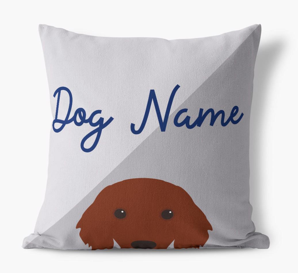 Peeking Name: Personalized {breedFullName} Pillow