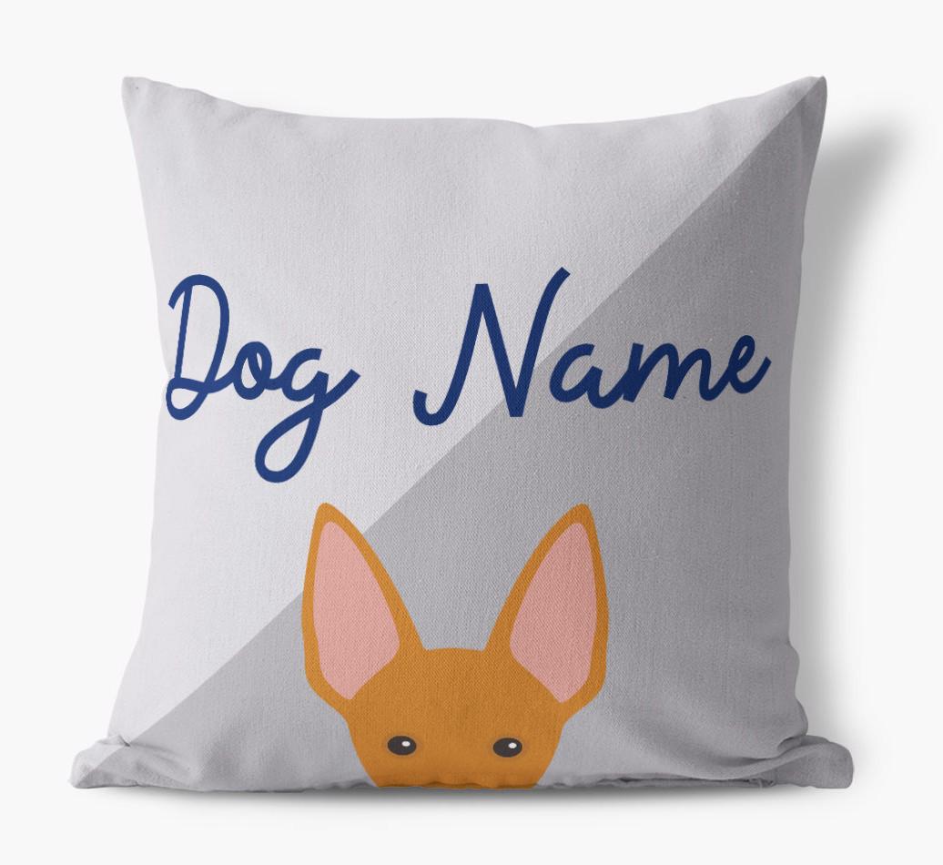 Peeking Name: Personalised {breedFullName} Cushion