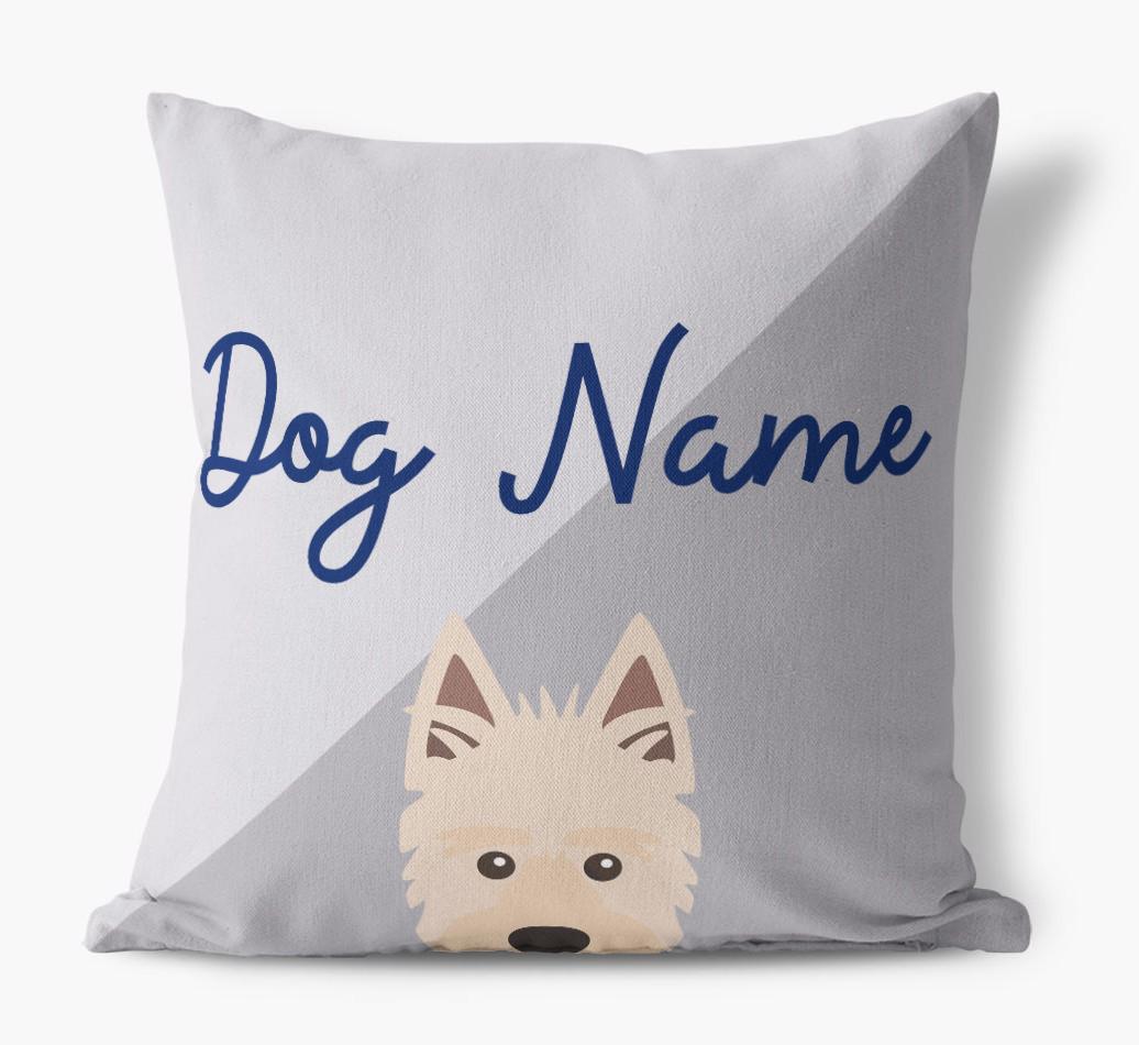 Peeking Name: Personalized {breedFullName} Pillow