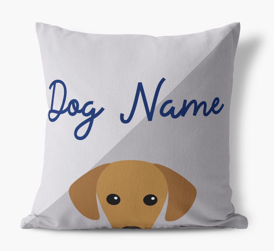 Peeking Name: Personalized {breedFullName} Pillow