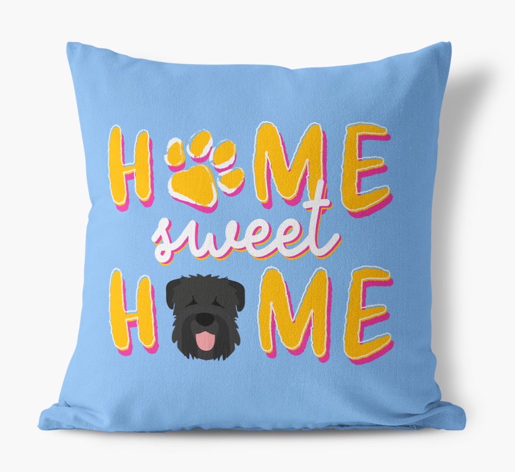Home Sweet Home: Personalised {breedFullName} Canvas Cushion