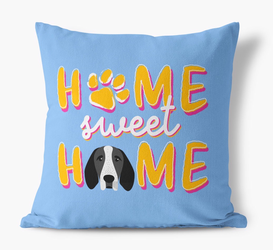Home Sweet Home: Personalised {breedFullName} Canvas Cushion