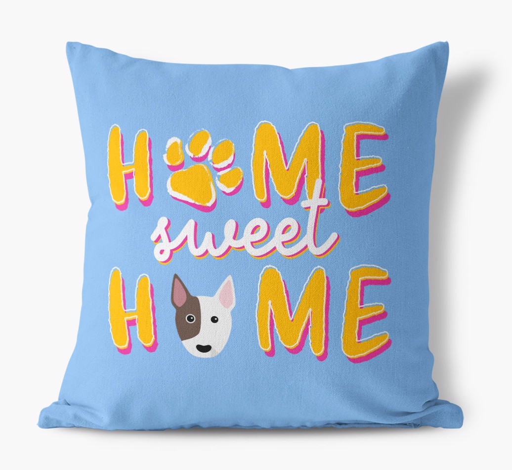 Home Sweet Home: Personalized {breedFullName} Canvas Pillow