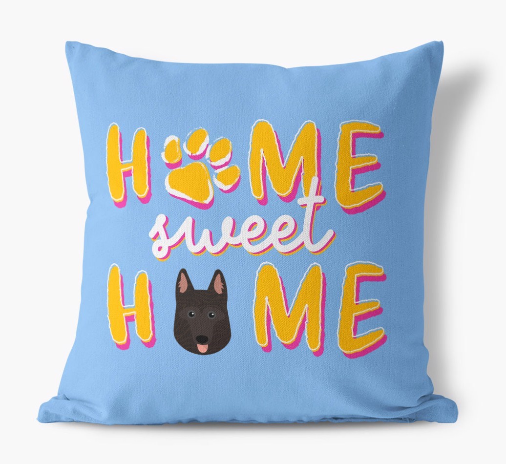 Home Sweet Home: Personalised {breedFullName} Canvas Cushion