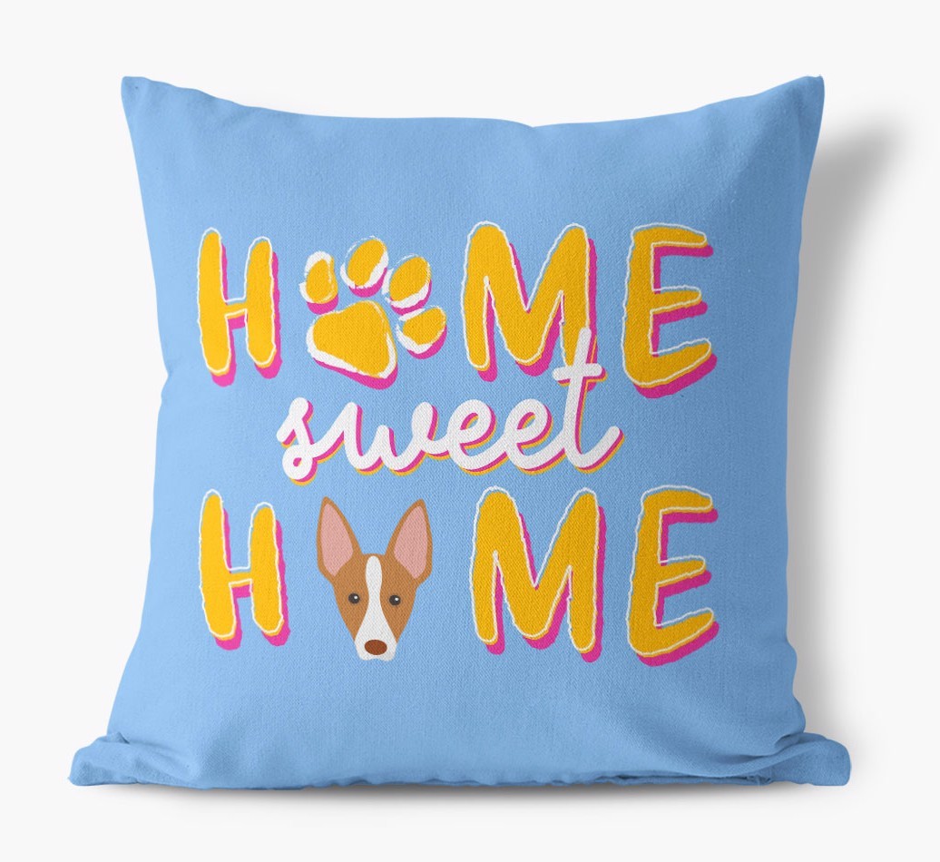 Home Sweet Home: Personalised {breedFullName} Canvas Cushion