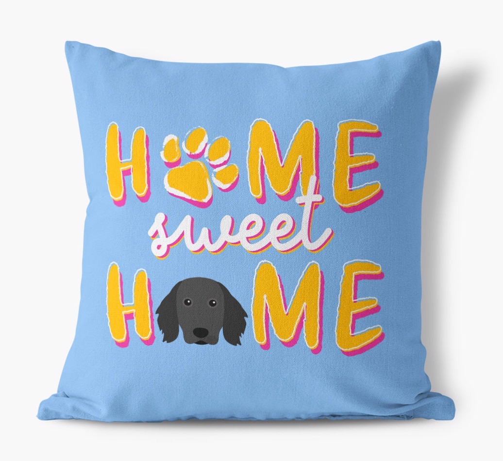 Home Sweet Home: Personalised {breedFullName} Canvas Cushion