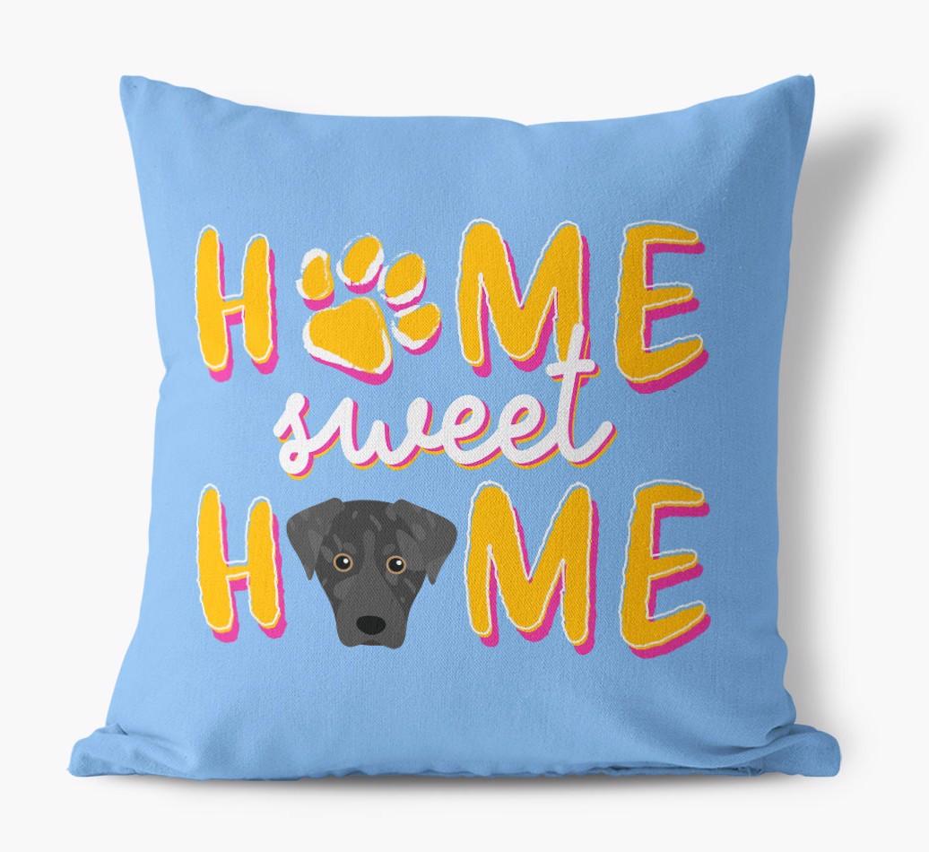 Home Sweet Home: Personalized {breedFullName} Canvas Pillow