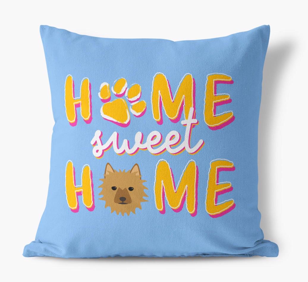 Home Sweet Home: Personalized {breedFullName} Canvas Pillow