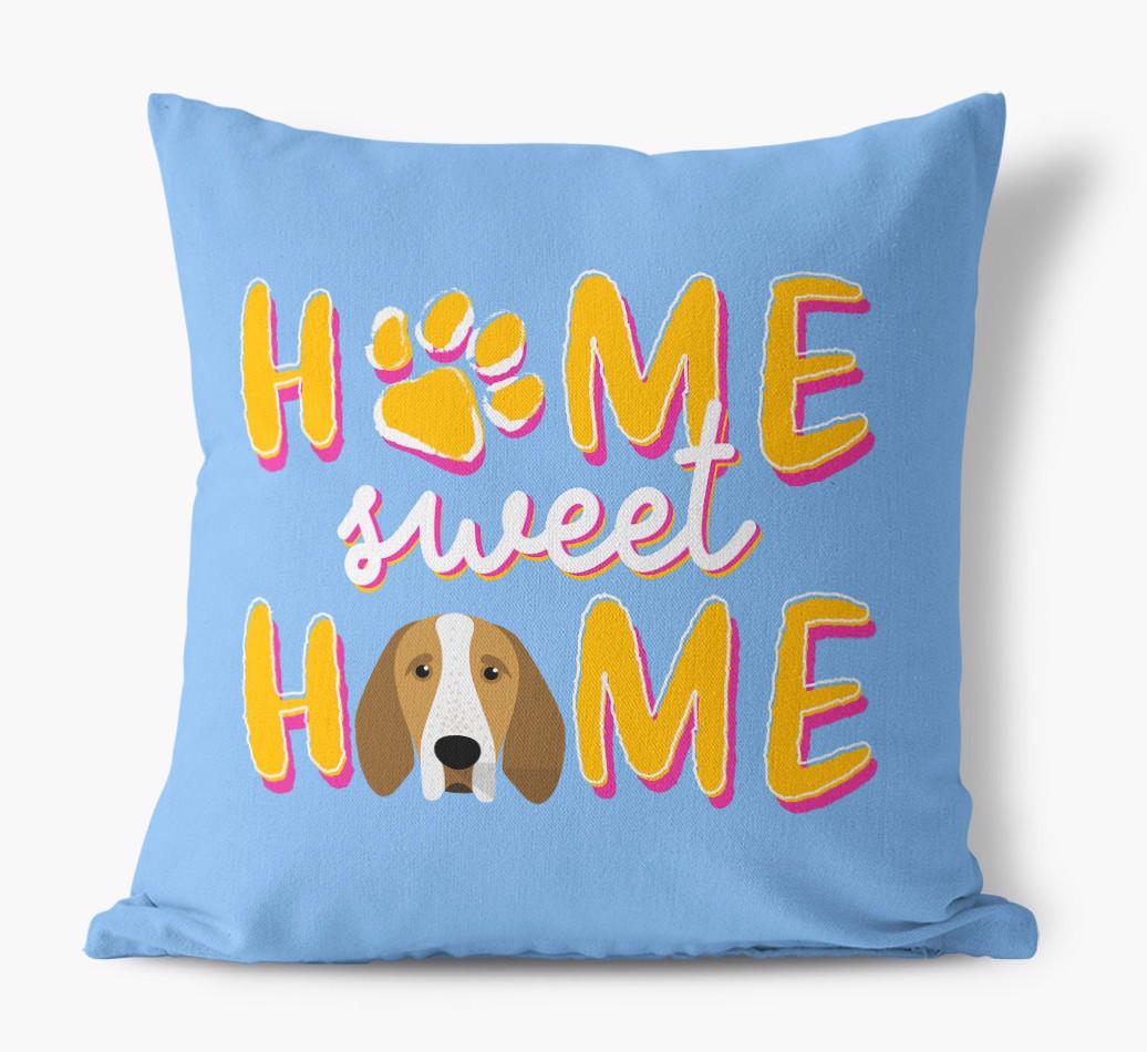 Home Sweet Home: Personalized {breedFullName} Canvas Pillow