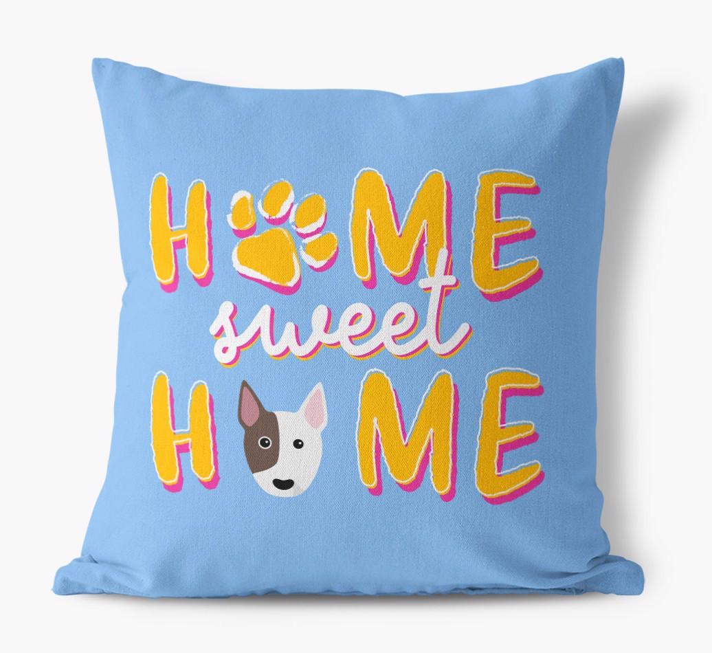 Home Sweet Home: Personalised {breedFullName} Canvas Cushion