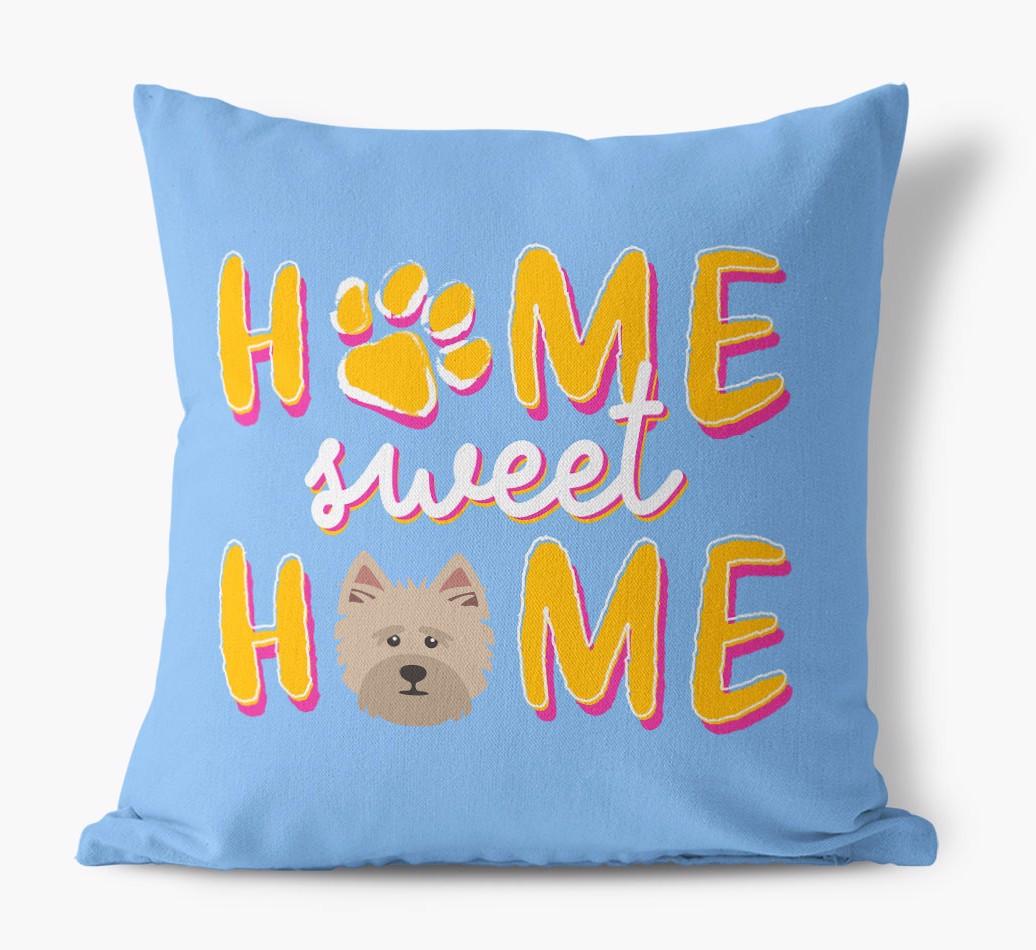 Home Sweet Home: Personalized {breedFullName} Canvas Pillow