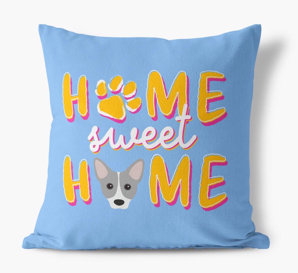Home Sweet Home: Personalized {breedFullName} Canvas Pillow