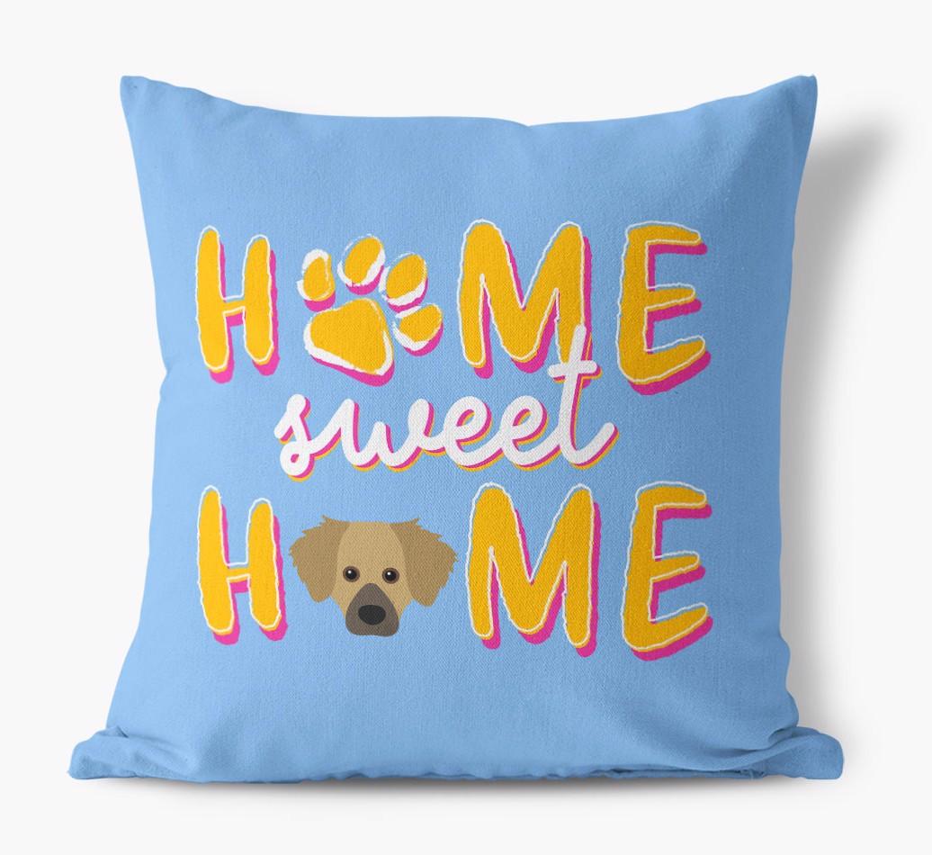 Home Sweet Home: Personalized {breedFullName} Canvas Pillow