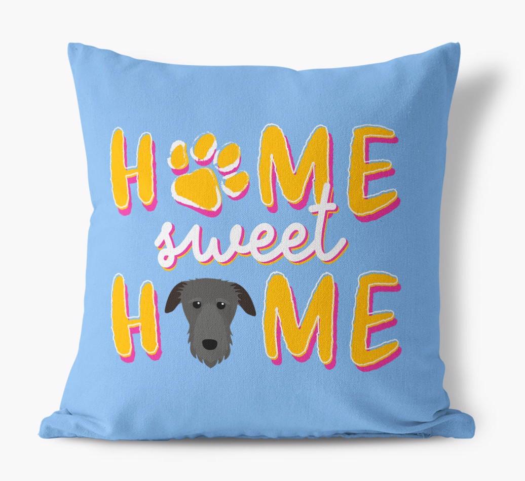 Home Sweet Home: Personalized {breedFullName} Canvas Pillow